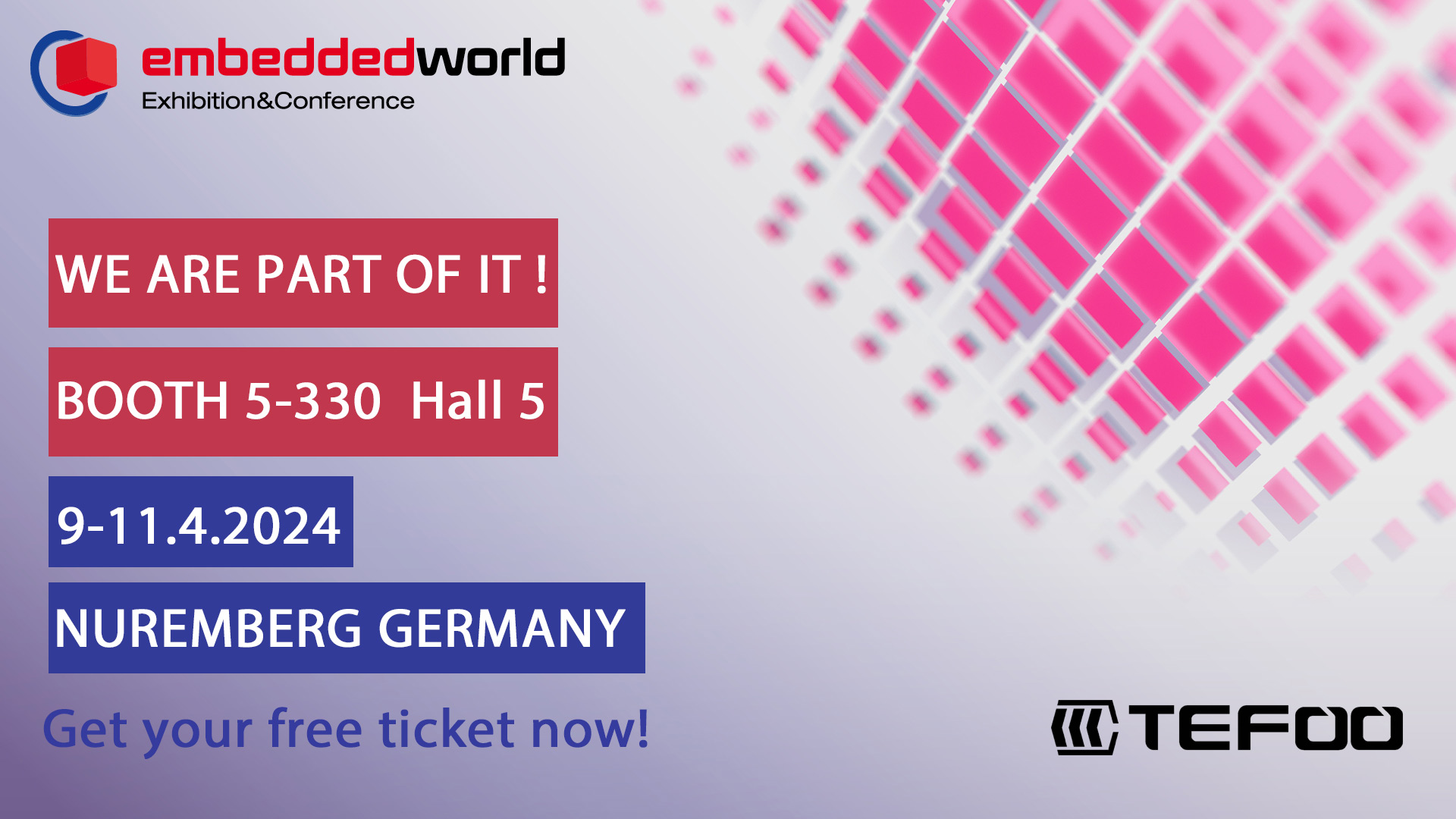 Tefoo energy is part of embedded world 2024